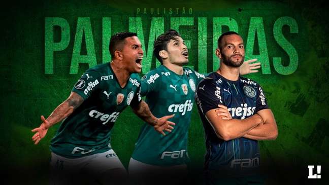 Palmeiras entra no Paulistão como favorito, mas dividirá atenção com torneios maiores (Foto: Arte LANCE!)