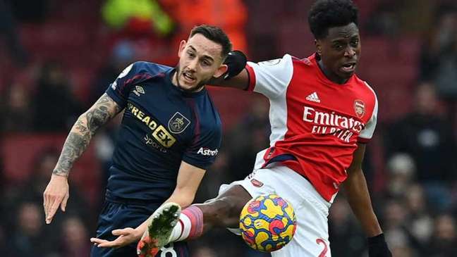 Arsenal e Burnley não conseguiram tirar o zero do marcador (Foto: GLYN KIRK/AFP)