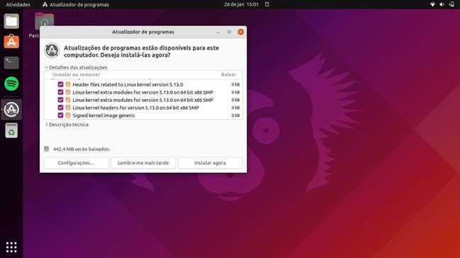 Atualizações no Ubuntu Linux 
