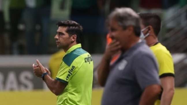 Abel Ferreira elogiou primeiro tempo (Foto: Cesar Greco/Palmeiras)