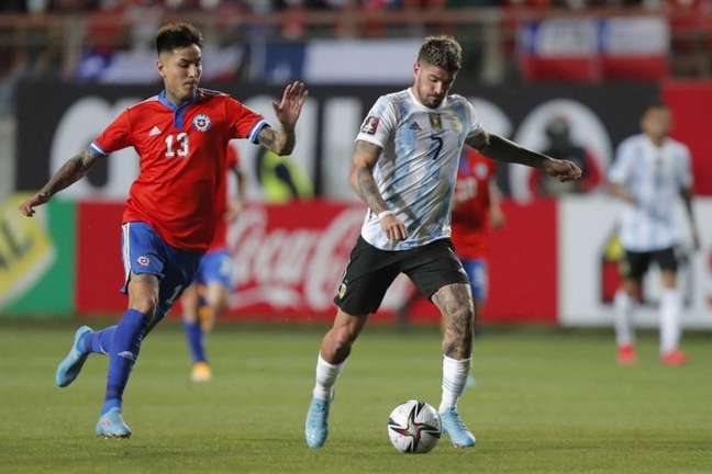 Argentina venceu o Chile nesta quinta-feira (Foto: JAVIER TORRES / AFP / POOL)