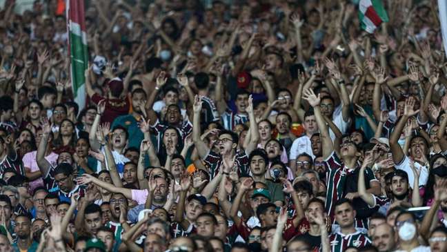 Fluminense acabou punido após cantos homofóbicos de torcedores no Maracanã (Foto: Lucas Merçon/Fluminense FC)