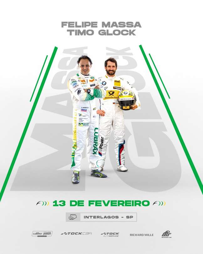 Glock e Massa vão dividir o volante do carro #91 