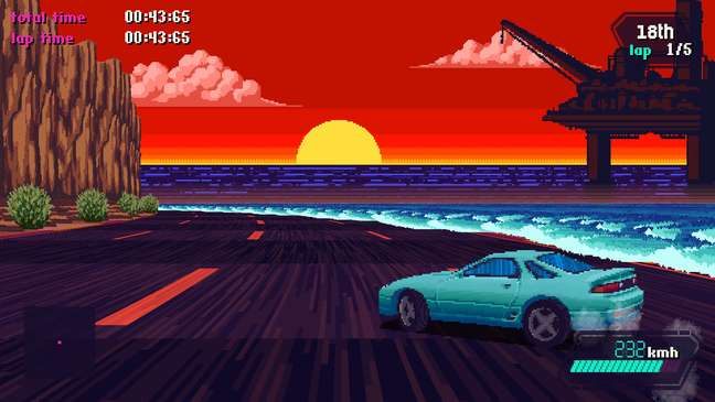 Slipstream is a retro racing game made in Brazil