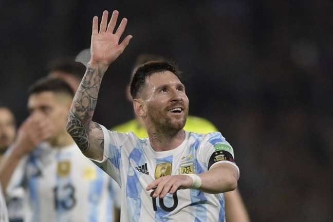 Lionel Messi é o maior artilheiro da história da seleção argentina, com 81 gols (Foto: JUAN MABROMATA / AFP)
