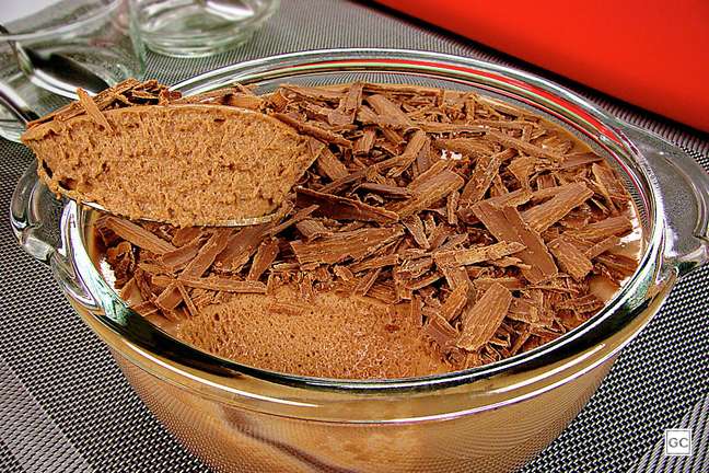 Mousse aerada de chocolate – Foto: Guia da Cozinha