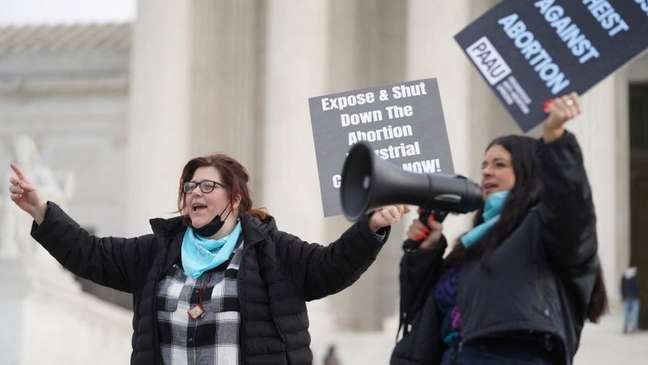 Lauren Handy, left, is one of the leaders of the anti-abortion movement in the United States.