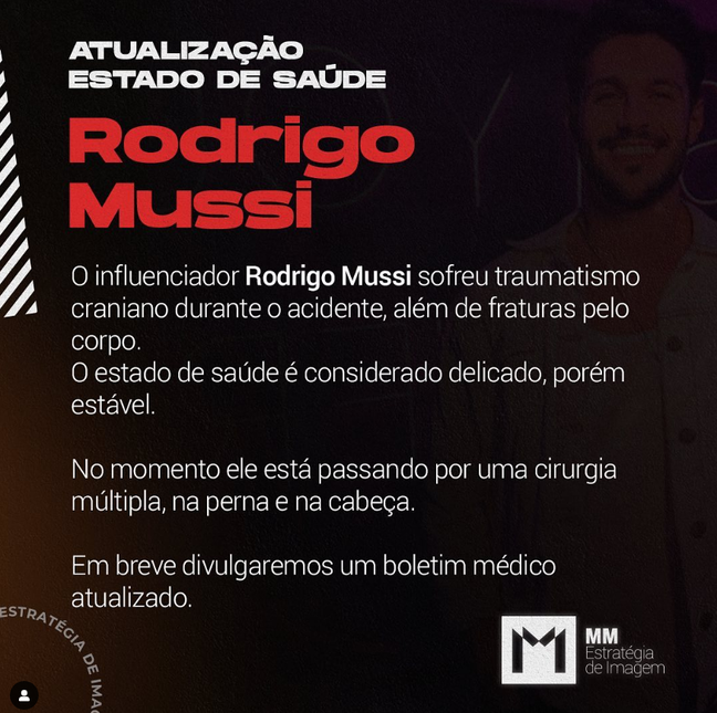 Nota oficial Rodrigo Mussi