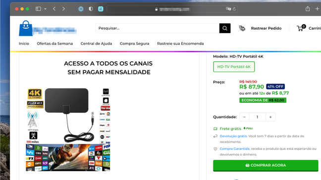 canais pagos on line
