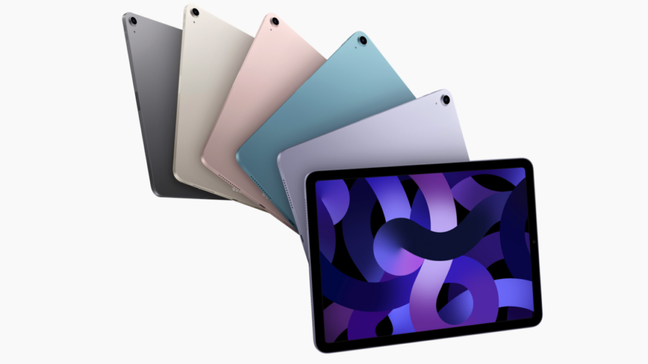iPad Air de 2022 tem cinco diferentes cores 