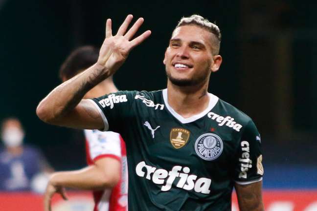 Rafael Navarro marcou quatro gols pelo Palmeiras na Libertadores