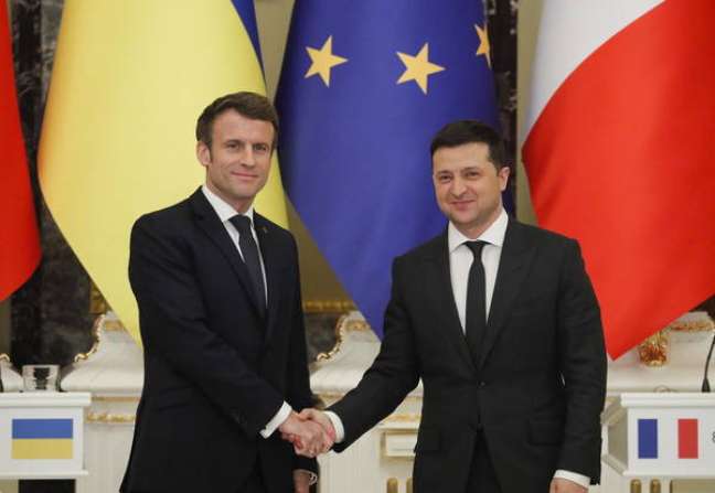 Zelensky supported Macron in the French presidential elections