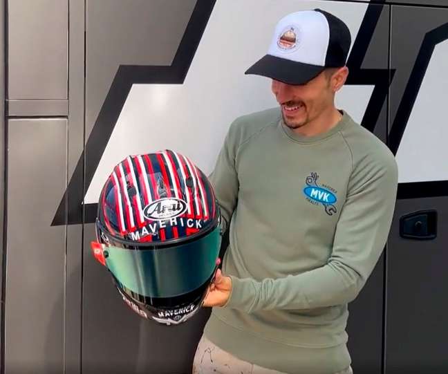 Maverick Viñales apresentou capacete especial para Jerez 