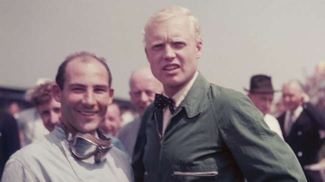 Stirling Moss (aqui ao lado de Mike Hawthorne, de 1958): talvez o maior piloto da F1 sem título