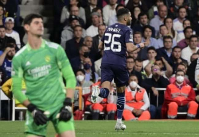 Mahrez fez o gol do Manchester City (Foto: JAVIER SORIANO / AFP)