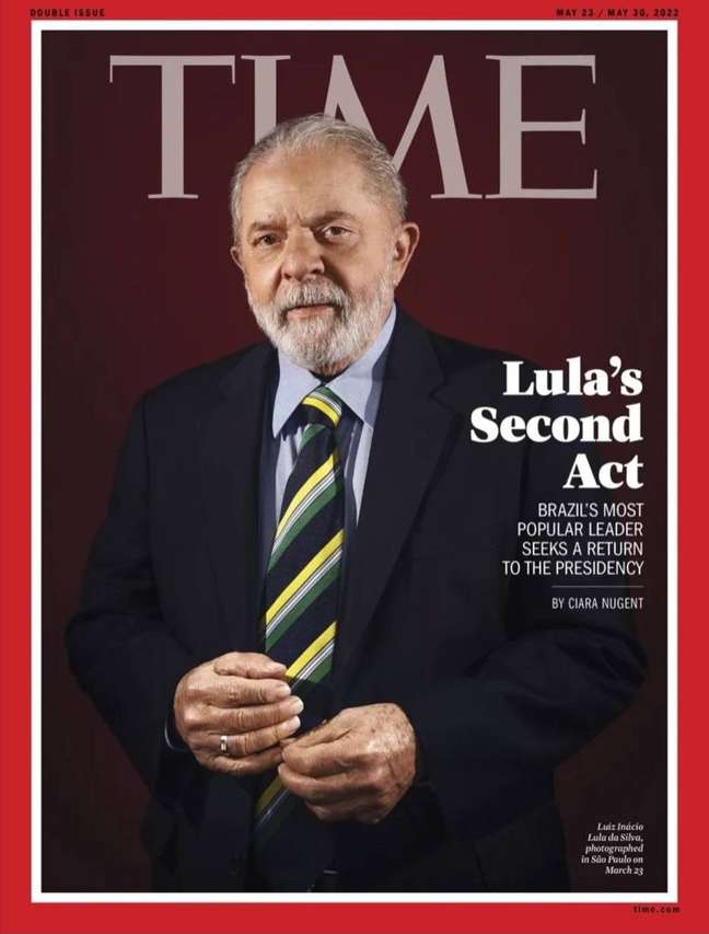 Capa da revista TIME com o ex-presidente Lula.