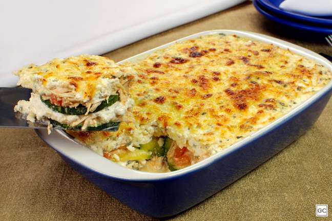 Zucchini lasagna with shredded chicken – Photo: Guia da Cozinha