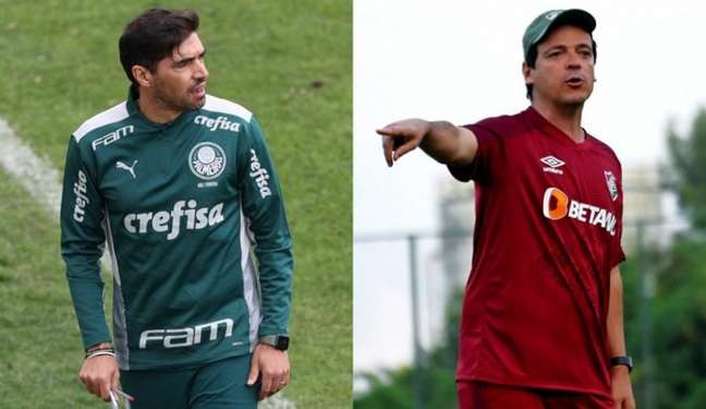 Abel Ferreira e Fernando Diniz provocam sentimentos semelhantes (Foto: Montagem/Palmeiras/Fluminense)