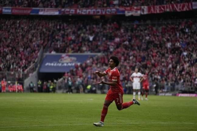 Gnabry marcou o primeiro gol do Bayern na partida (Foto: Divulgação/Bayern)