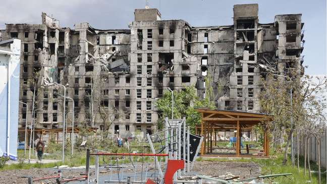 Bombardeio russo deixou várias cidades ucranianas em ruínas