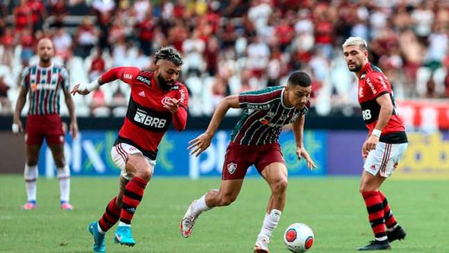Flamengo e Fluminense se enfrentaram em clássico pelo Carioca (Foto: Lucas Merçon / Fluminense F.C.)
