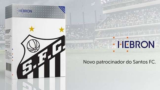 Hebron, empresa farmacêutica, estampará sua marca na camisa do Santos por um ano.