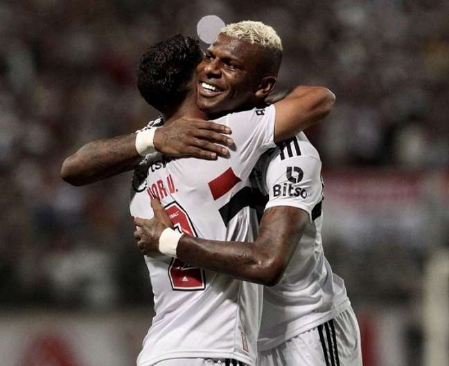 O zagueiro Arboleda marcou o primeiro gol do São Paulo contra o Juventude (Foto: Divulgação/São Paulo)