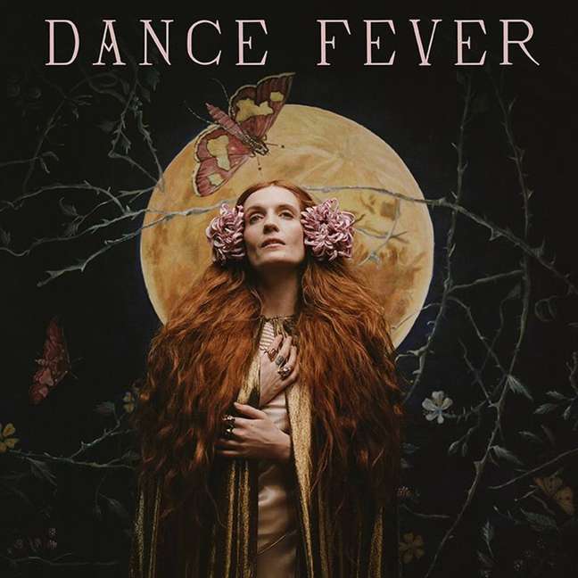 Capa do disco 'Dance Fever', lançado nesta sexta-feira, 13, pela banda Florence + The Machine.