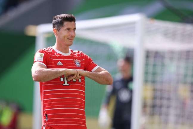 Lewandowski é o segundo maior artilheiro da história do Bayern de Munique (Foto: RONNY HARTMANN / AFP) Lewandowski é o segundo maior artilheiro da história do Bayern de Munique (Foto: RONNY HARTMANN / AFP)