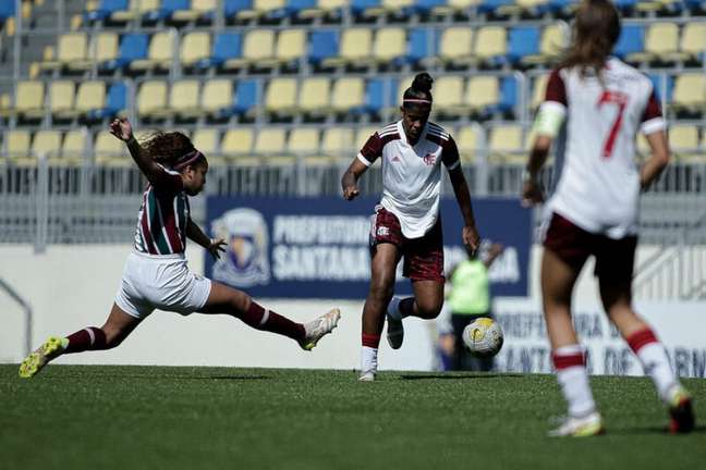Brasileirão Feminino Sub-20: Flamengo e Fluminense ficaram no 0 a 0 (Foto: Adriano Fontes/CBF)