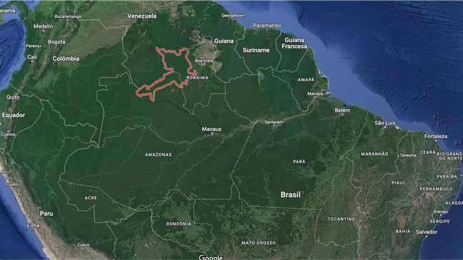 Maior terra indígena do Brasil, território yanomami ocupa porções dos Estados de Roraima e Amazonas