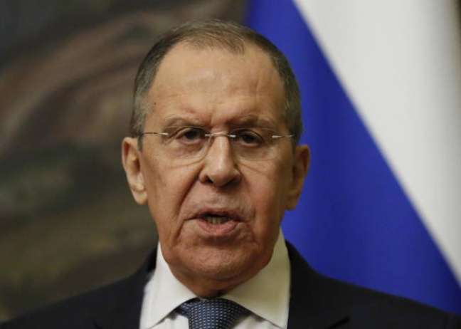 O ministro russo das Relações Exteriores, Sergey Lavrov