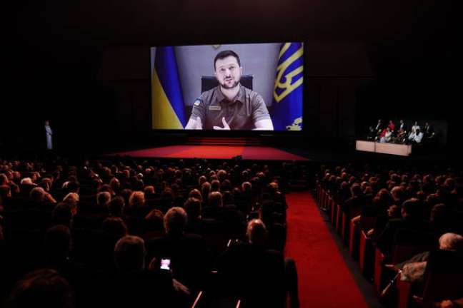 Presidente ucraniano discursou no evento cinematográfico