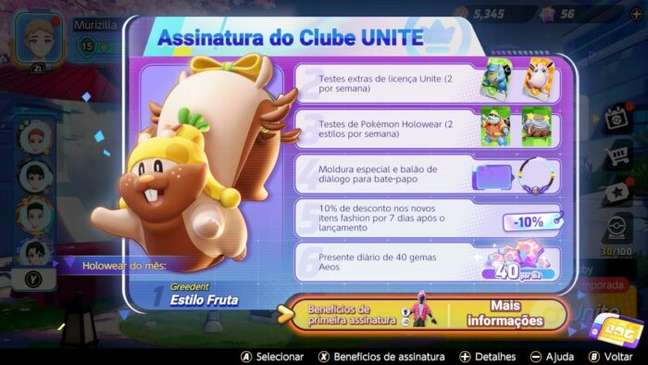 Clube Unite custa R$ 55 por mês 