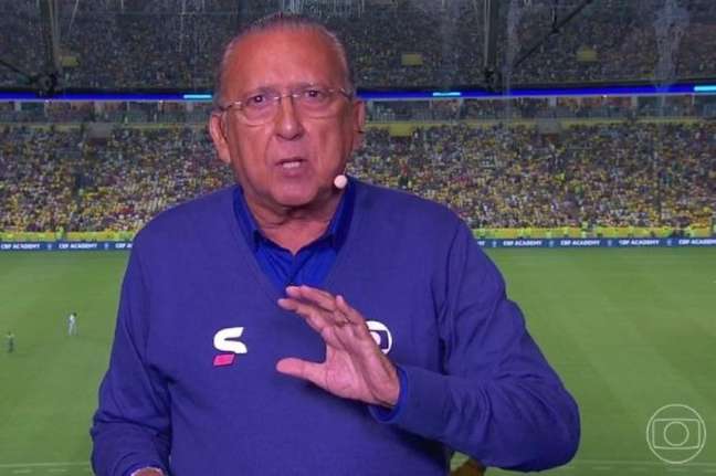 Galvão Bueno comandou o "Bem, Amigos!" da última segunda-feira (Foto: Reprodução/ TV Globo)
