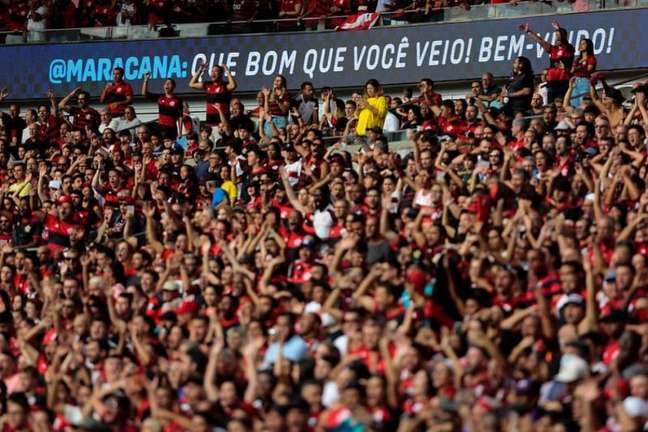 Torcida do Flamengo no Maracanã, em partida pelo Campeonato Brasileiro (Foto: Gilvan de Souza/Flamengo)
