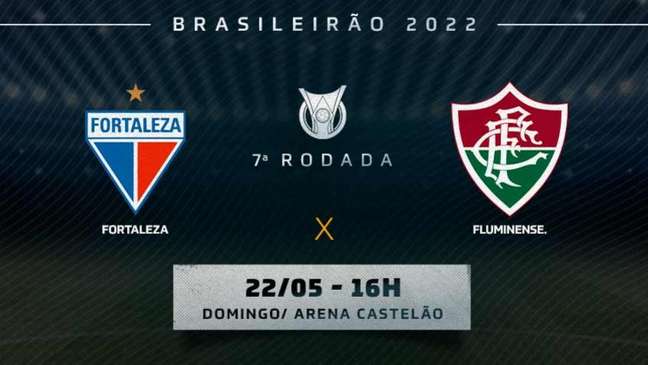 Fortaleza e Fluminense se enfrentam neste domingo pela sétima rodada do Brasileirão (Arte LANCE!)