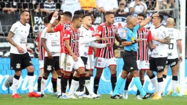 São Paulo e Corinthians empataram por 1 a 1 na Neo Química Arena (Foto: Alex Silva / LANCEPRESS!)