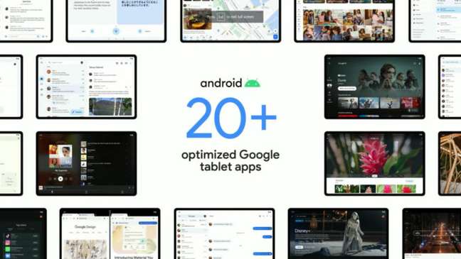 Apps nativos, Facebook, TikTok e Zoom, entre outros, trarão interfaces voltadas a tablets no Android 13 