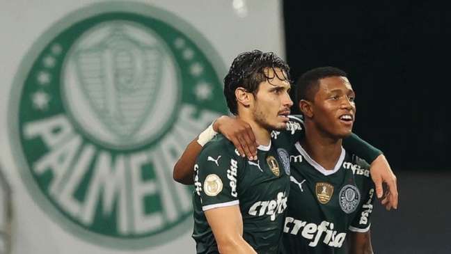 Palmeiras estabeleceu uma sequência de 12 jogos sem perder e subiu no Brasileirão (Foto: Cesar Greco/Palmeiras)