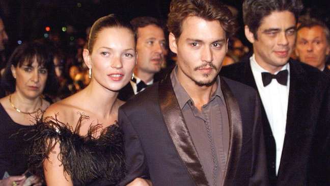 Kate Moss e Johnny Depp tiveram um relacionamento romântico