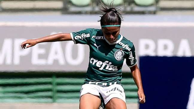Verdão de Katrine é líder do Brasileirão Feminino com apenas uma derrota (Foto: Fabio Menotti/SE Palmeiras)