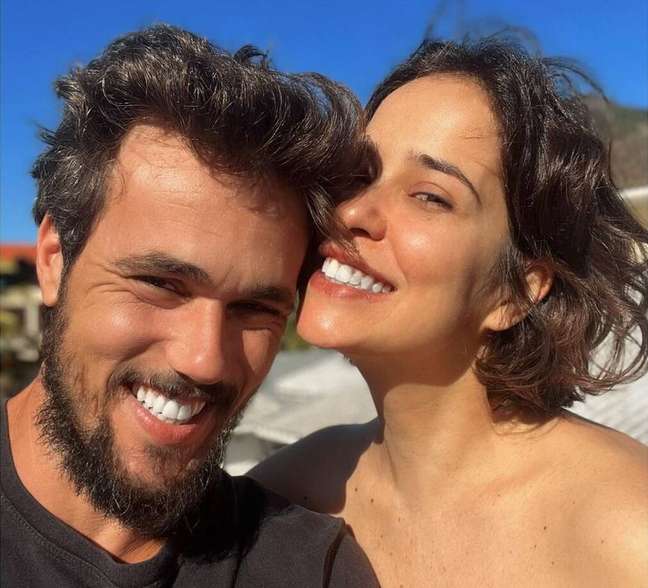 Paloma Duarte e o seu marido, Bruno Ferrari
