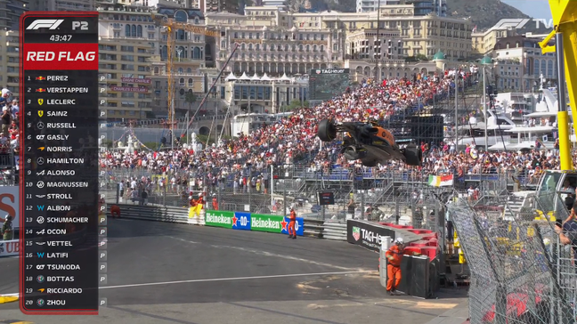 Daniel Ricciardo bateu forte em Mônaco 