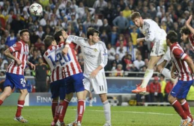 Sergio Ramos marcou o gol salvador do Real Madrid (Foto: AFP)