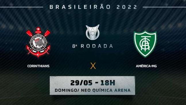 Corinthians e América-MG se enfrentam pelo primeiro turno do Brasileirão (Foto: Montagem LANCE!)