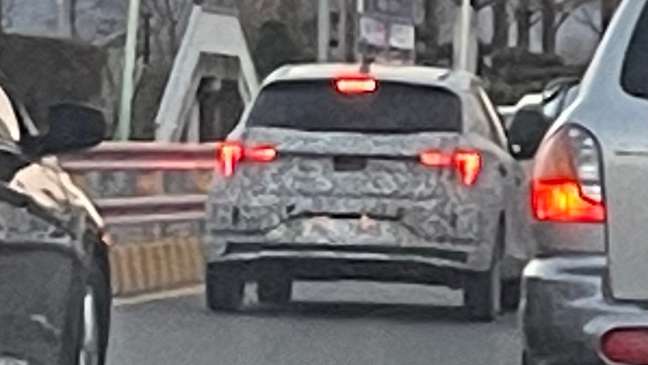 The new Hyundai HB20 will have taillights inspired by the Tucson