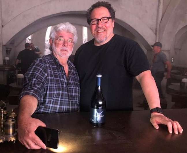 Jon Favreau e George Lucas