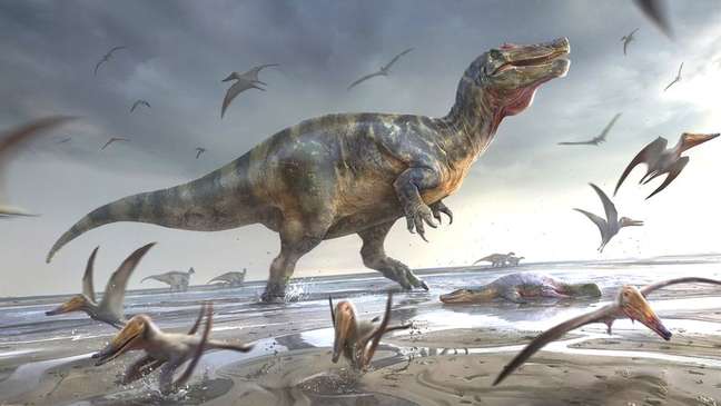 O dinossauro era um predador bípede com cara de crocodilo — e media mais de 10m de comprimento