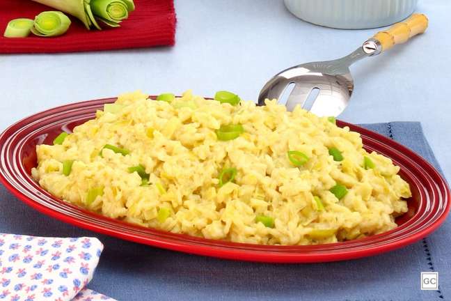Risotto with leeks - Photo: Guia da Cozinha Risotto with leeks - Photo: Guia da Cozinha